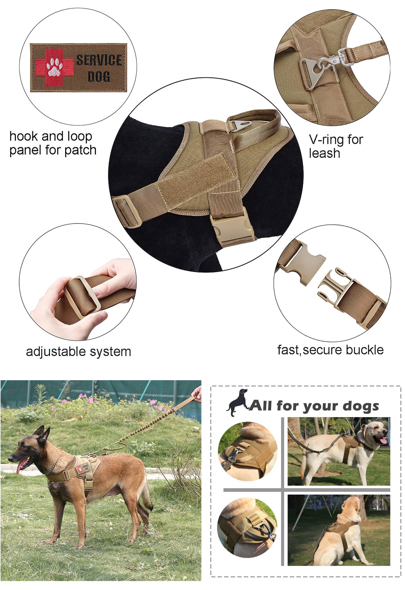 6 Practical Uses For A Tactical Dog Harness - K9sOverCoffee